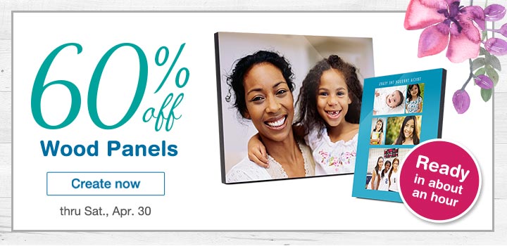 60% Off Wood Photo Panels | From $6 + Free Pickup!